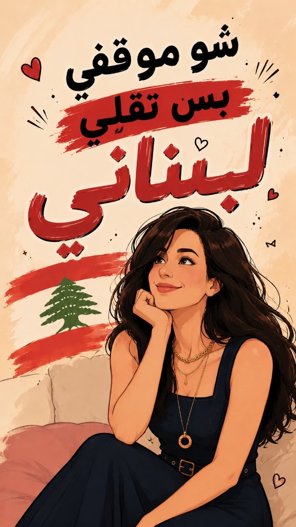 Illustration celebrating Lebanese identity